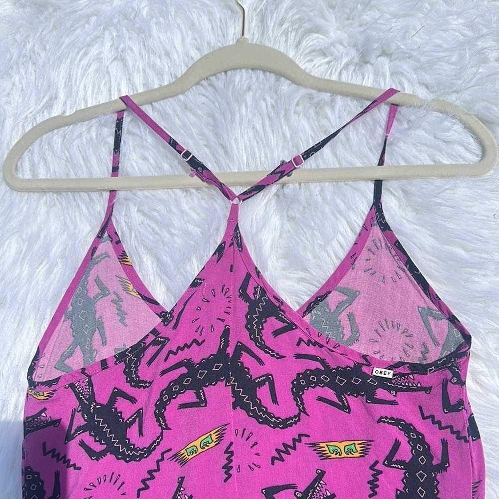 Obey Vibrant Purple Graphic Dress - Picture 12 of 17